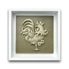 Arami Arte, Cuadro Decorativo Gallo Fa, En Relieve, 23 X