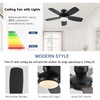 KNUN 42 Inch Ceiling Fan with Light and Remote/App Control,
