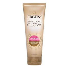 Jergens - Hidratante facial revitalizante de uso diario Natural Glow para tonos de piel medianos a bronceados