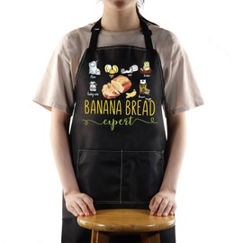 MYSOMY Banana Bread Apron Banana Bread Baker Gift Banana Bread Expert Gifts Banana Bread Maker Gifts (banana bread erpert)
