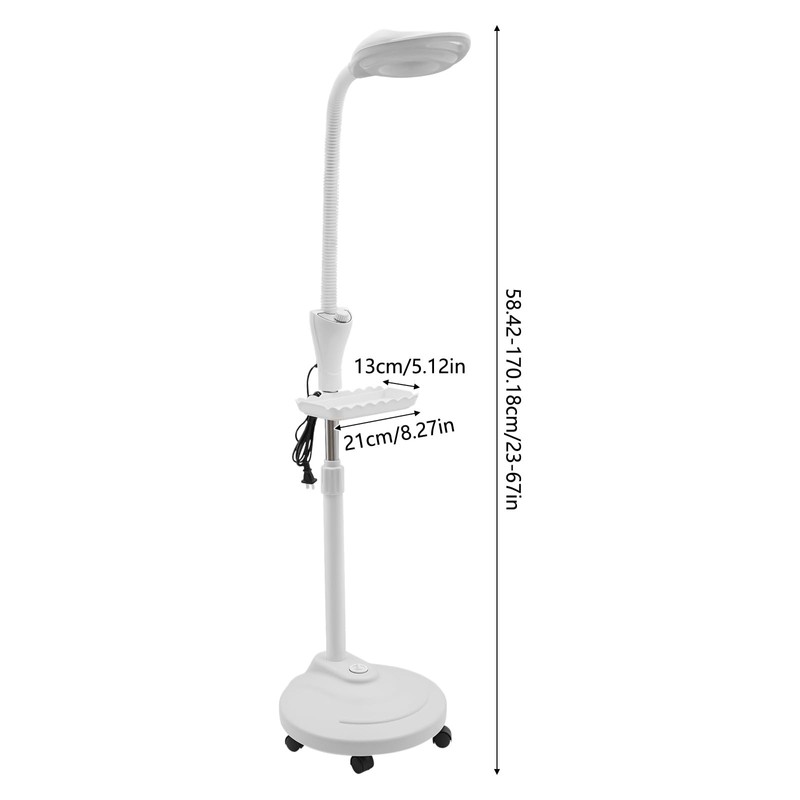 DDBESSIC Magnifying Glass with Light 16X, LED Floor Lamp with