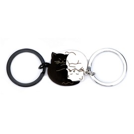 MUCOOS 2 Sets of Key Chains, Gifts for Friends and Sisters, Novelty Design, Gifts for Couples, Cute Animal Keyring Set, Colour 6, S