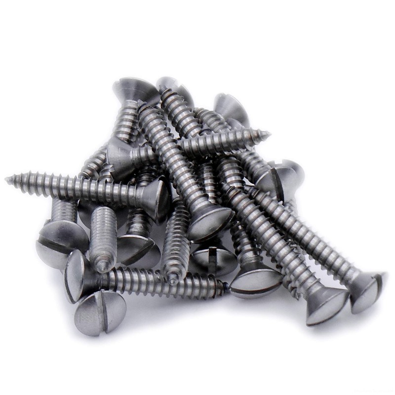 No.2 x 0.375 (2.2mm x 9.5mm) Slot Raised Countersunk Self-Tapping