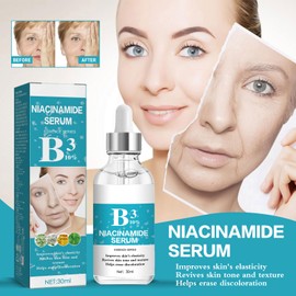 2PCS Niacinamide Serum, Vegan, Gegen überschüssiges Öl und Rötungen, Poren verkleinern, Beseitigt Hautunreinheiten, Verkleinert Vergrößerte Poren, Beruhigt Rötungen