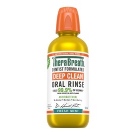 TheraBreath Deep Clean Fresh Mint Oral Rinse 473ml