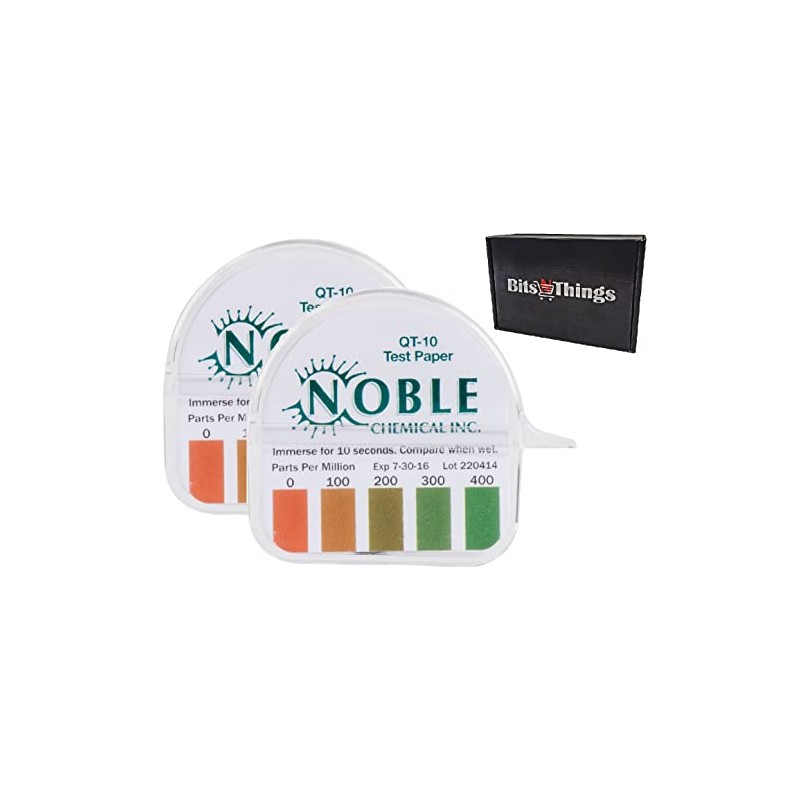 Bits N Things Noble QT-10 Quaternary Quaternary Sanitizer Test Tape