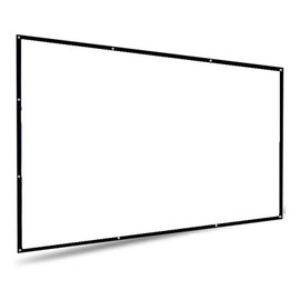 Hilitand Pantalla de Proyector de 100 Pulgadas, Pantalla de Proyector Portátil 16:9 Plegable para Cine en Casa Cine Interior y Exterior, 221 X 125 Cm