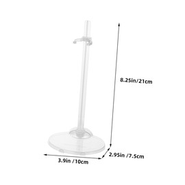 Kisangel 6pcs Transparent Doll Stands Easy Installation Display Holders for Doll Support Versatile Use Store Home Decorations Exhibition Racks