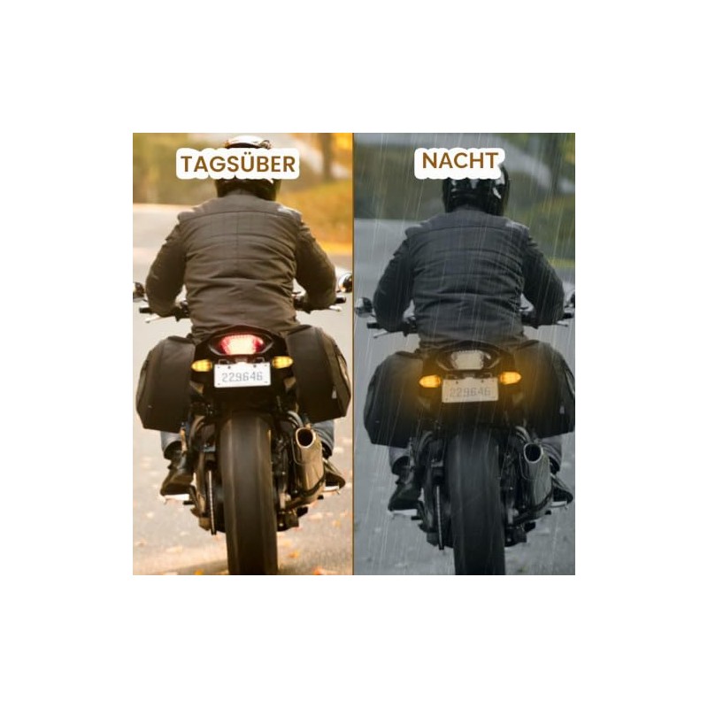 4 Pcs Motorcycle Turn Signals LED Mini Indicators Universal 12V