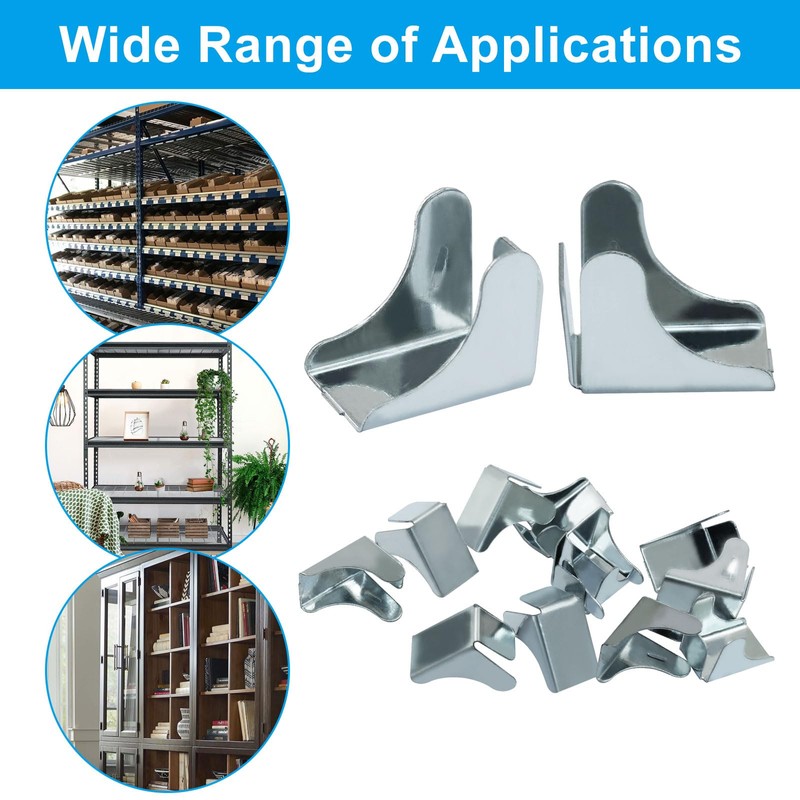 Moicstiy 12pcs Shelf Clips Bracket Replacement, Removable Metal Bracket for