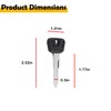 Etersec 4BH-82511-09-00 2-Pack Uncut Motorcycle Ignition Key Blanks Compatible with