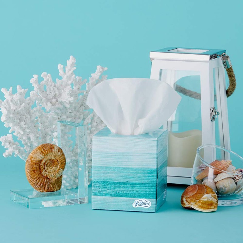 Scotties Everyday Comfort Facial Tissues, 64 Tissues per Box, 4