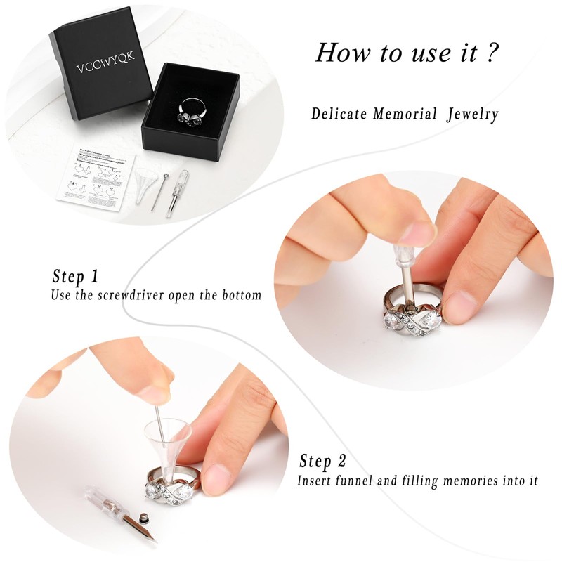 Urn Ring for Ashes for Women Mom Infinity Ring Holds