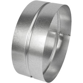Vent Systems 10'' Inch Galvanized Steel Duct Connector - Round Ventilation Duct Extension - Metal Dryer Vent Coupler - Metal Hose Coupling - Dryer Pipe Connector