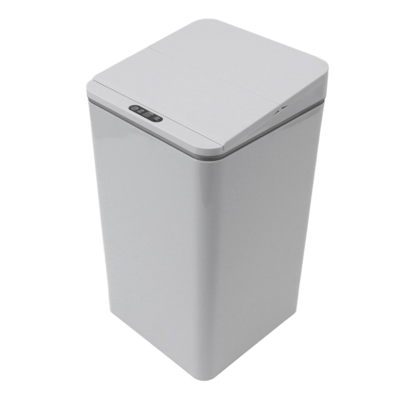 Desktop Sensor Trash Can USB Charging Foldable Lid 9L Intelligent