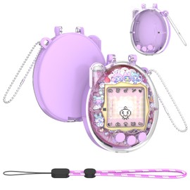 Tamagotchi Connection Exclusive Case, Color Back & Clear Front, PC Protective Case with Chain & Strap, Button Protection, Fully Shockproof, No Protective Film Needed, Tamagotchi Collection, Main Unit