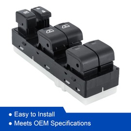 Interruptor maestro de ventana eléctrica compatible con Nissan Altima 2007 2008 2009 2010 2011 2012 repuesto OEM # 25401ZN50C lado del conductor