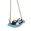 Swing Panda Statue Mother and Baby Panda Lying On The