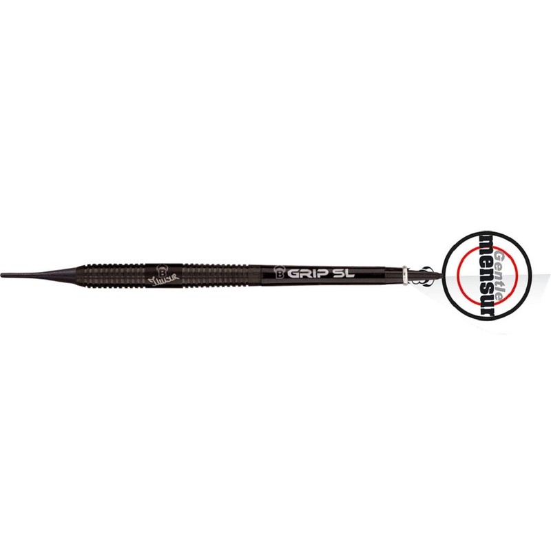 BULL'S Erwachsene Champions Mensur Suljovic Black-Edition Soft Dart 18g, Schwarz,