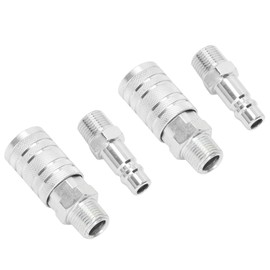 Conexiones Neumáticas, Conector Rápido Conexión de Manguera de Aire NPT de 1/2 Pulgada Fácil Instalación 300 PSI Hembra Macho Alto Flujo para Equipos