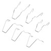 Pack of 6 Headlight Retaining Spring Clamps Made of Steel,