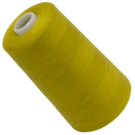 AERZETIX - C72746 - Sewing Thread Cone 120 (40/2) 4000 m - Made of Polyester - Manufacture, Haberdashery, Yarn, Cord, Sewing, Clothing, Thread - Colour Yellow - Gold - Green - Light