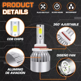 Generic Kit De Focos Led 9005 9006 Para Lincoln Navigator 2003-2006