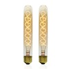 Bunnit Bulbs Vintage Edison Bulb, T9 T9-185 Tube Shape Spiral,