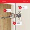 OWODI 40 Pack 3/4 Inch Overlay Soft Close Hinges for