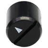 6mm Splined Hole Small Slot-Top Equipment Plastic Control Knob Pack