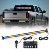 Nilight 144LED Traffic Advisor Strobe Light Bar with Controller Amber