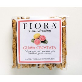 Fiora Crispy Guava Crostata (Crispy sweet pastry covered with Caribbean Guava Caramel) 70 g (Box with 10 individual packs)
