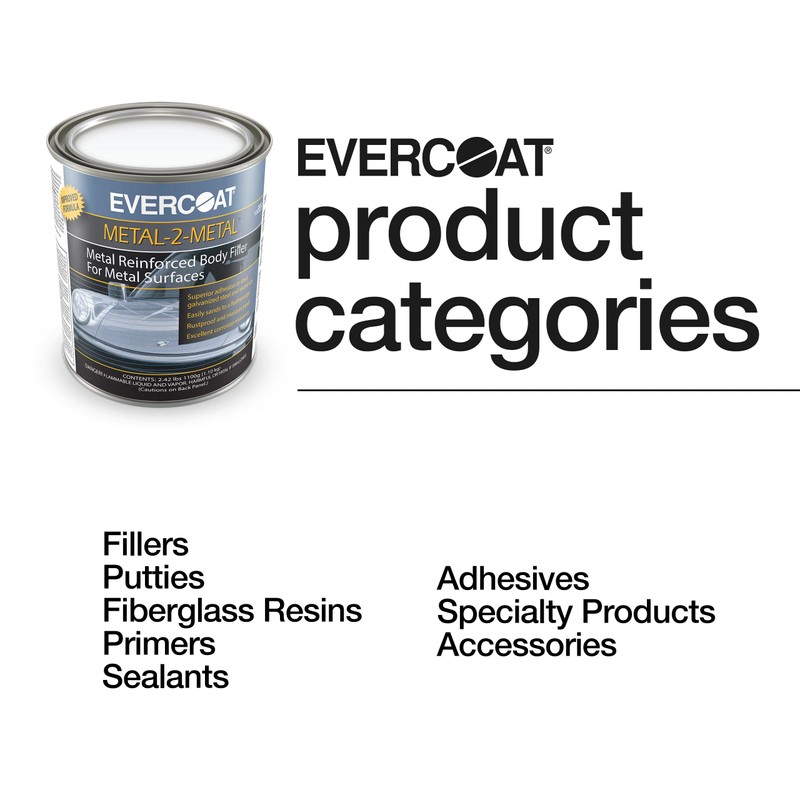 Evercoat Metal-2-Metal Aluminum Reinforced Highly Adhesive Filler for Metal Surfaces