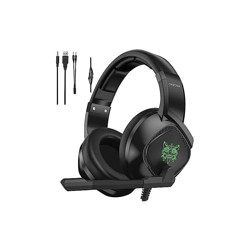 K19 Auriculares para juegos con cable de 3,5 mm Auriculares