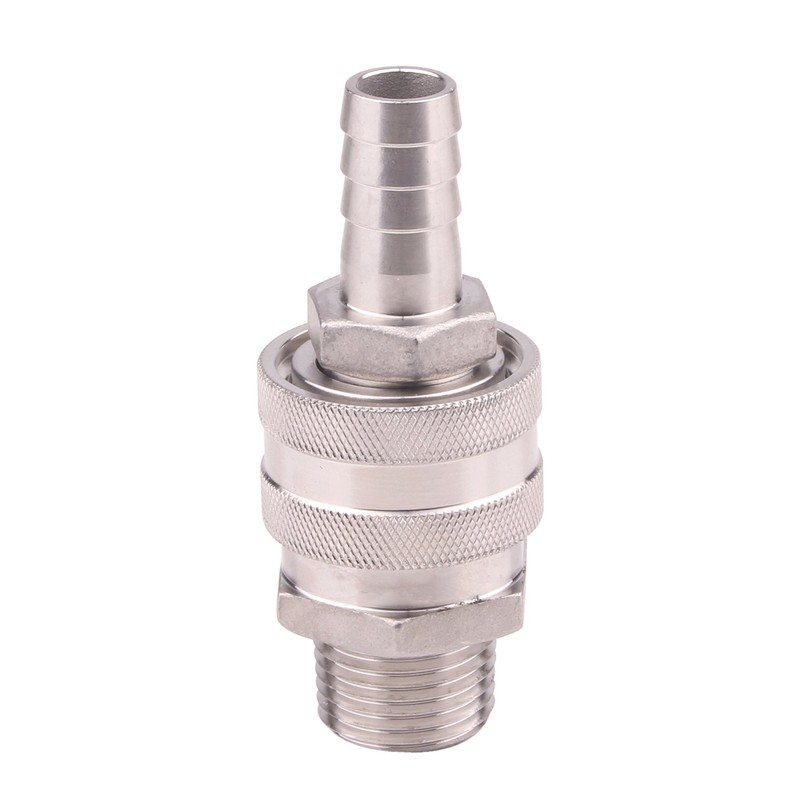 DERNORD 1/2 Inch Stainless Steel Quick Disconnect Set - Beer