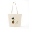 CafePress Grow Thyme Tote Bag Reusable Natural Beige Canvas Shopping