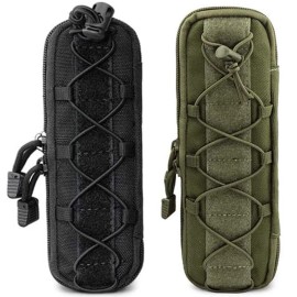 Unbranded Tactical Molle Pouch Military Knife Sheath Waist Pack EDC Tool Flashlight Holder - Army Green