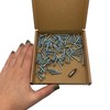 (Pack of 100) DIN 7504 P Galvanised Steel 3.5 x