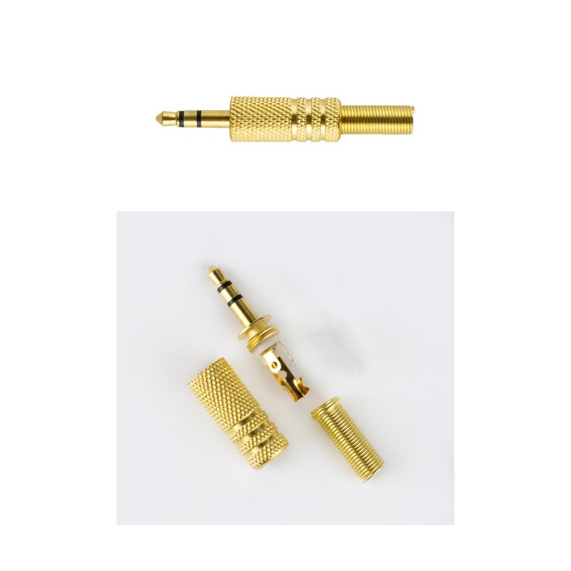 3.5mm Headphone Connector Welded Head Dual Channel Audio Speaker Plug