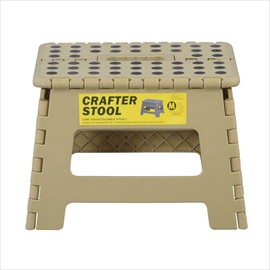 Azumaya-kk LFS-411SBE Stool, Beige, W 12.6 x D 1.0 x H 8.7 inches (32 x 25 x 22 cm)