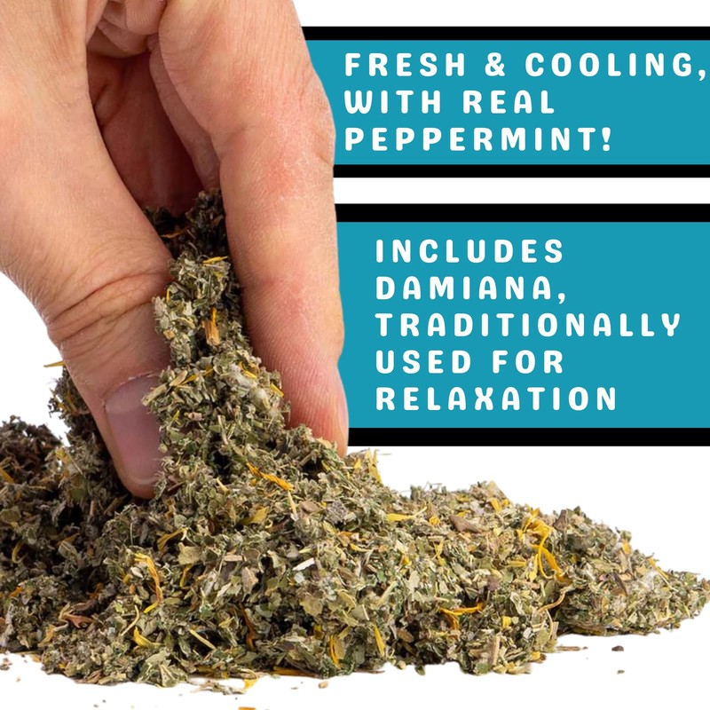 Afterglobe Cool Mint Herbal Blend | Marshmallow Leaf, Damiana, Calendula,