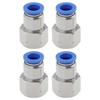 EMSea 4Pcs 8mm Tube OD x 1/4" NPT Female Thread