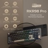 RK ROYAL KLUDGE R98 Pro Wireless Mechanical Keyboard, Creamy Bluetooth/2.4GHz/Wired