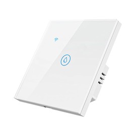 Tiardey WiFi Smart Heater Timer Switch Wall Touch Boiler Switch Compatible with Alexa,Home, Smart Life APP (White, 40A 8000W)
