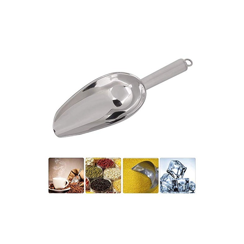 Cuchara de hielo para alimentos, cuchara multifuncional de acero inoxidable