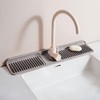 Longer Silicone Faucet Mat for Kitchen Sink – Button Style