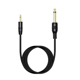 RIIEYOCA 1/8" to 1/4" TS Cable, Gold Plated 3.5mm Mono Male to 6.35mm Mono Male Audio Cable for Amplifier, Speaker,Guitar(2m/6.56ft)