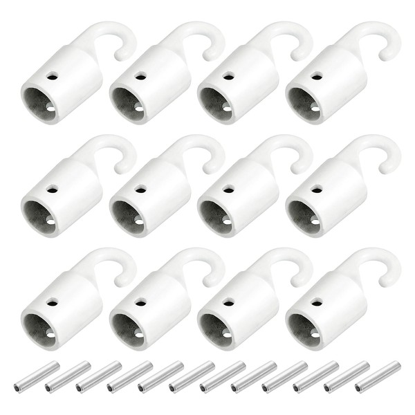 uxcell Blind Wand Hook,2Pcs 1.1" x 0.3" - Alloy Vertical