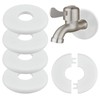 Aifeier ET 5pcs Round Wall Split Flange, Buckle Design Escutcheon