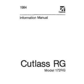 NEW Cessna 172RG Cutlass 1984 Pilot's Information Manual (D1253-13)
